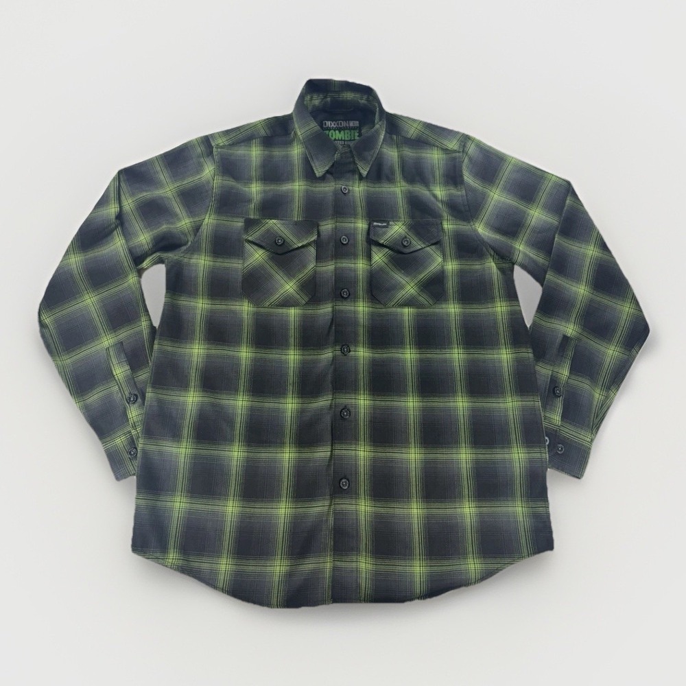 Dixxon Flannel Zombie Snap On Limited Edition Plaid Shirt Men's Large